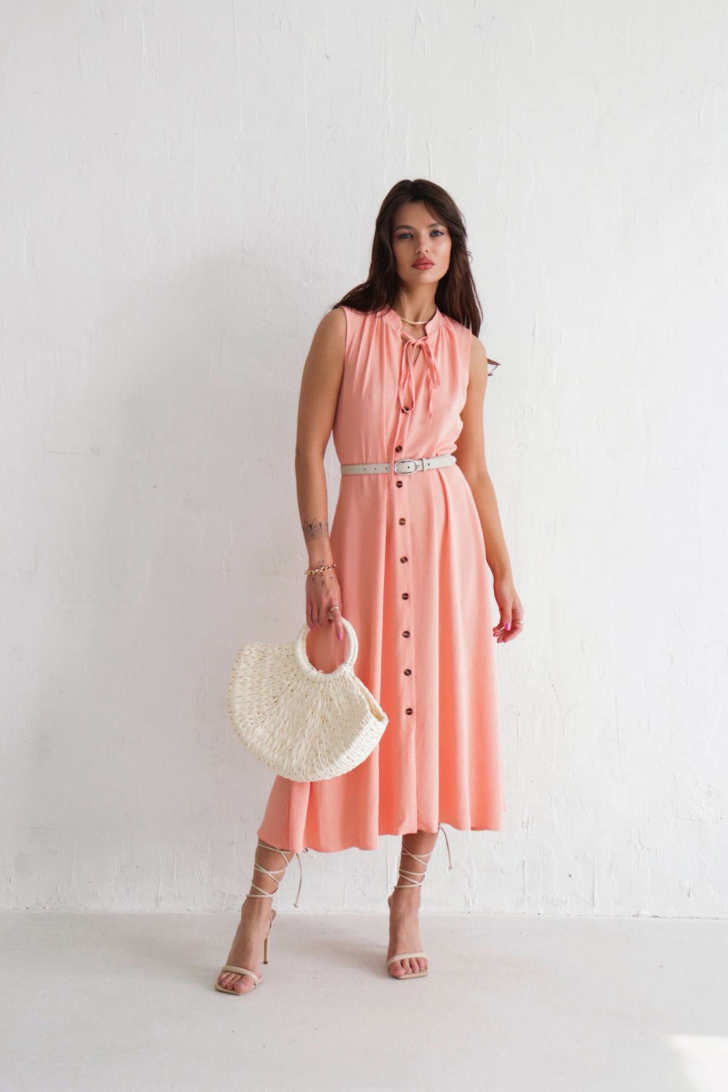 Платье, как из к/ф Красотка, персиковое - Martichelli фото 6