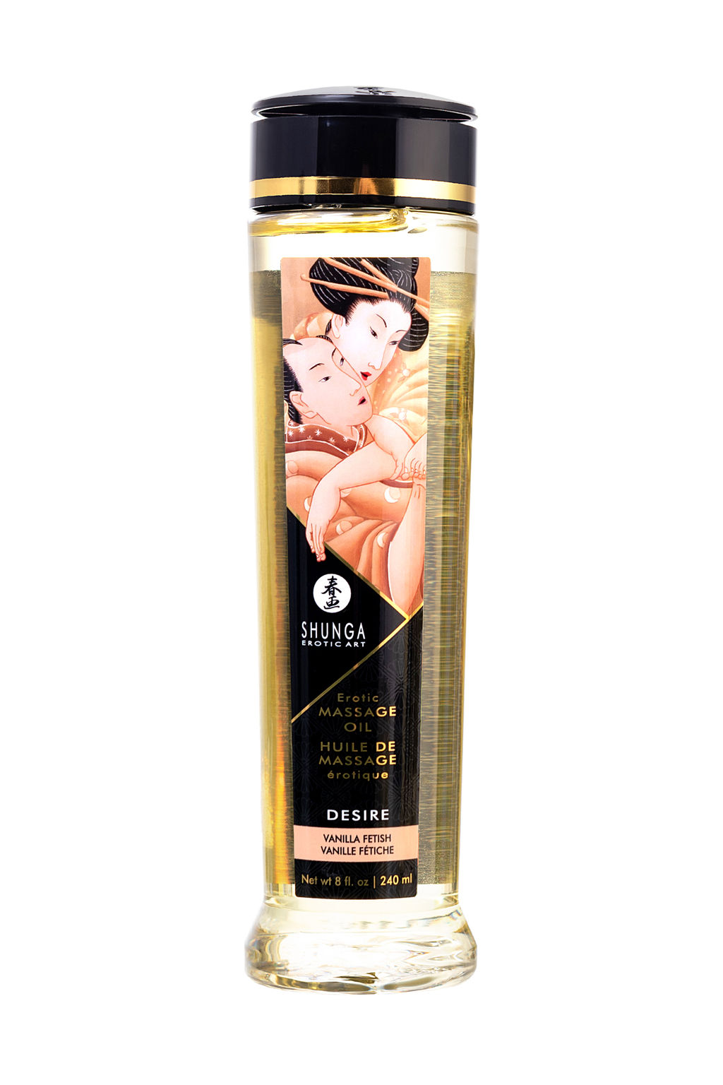 Масло массажное для тела Shunga Желание. Ванильный фетиш (Desire. Vanilla Fetish), 240 мл.