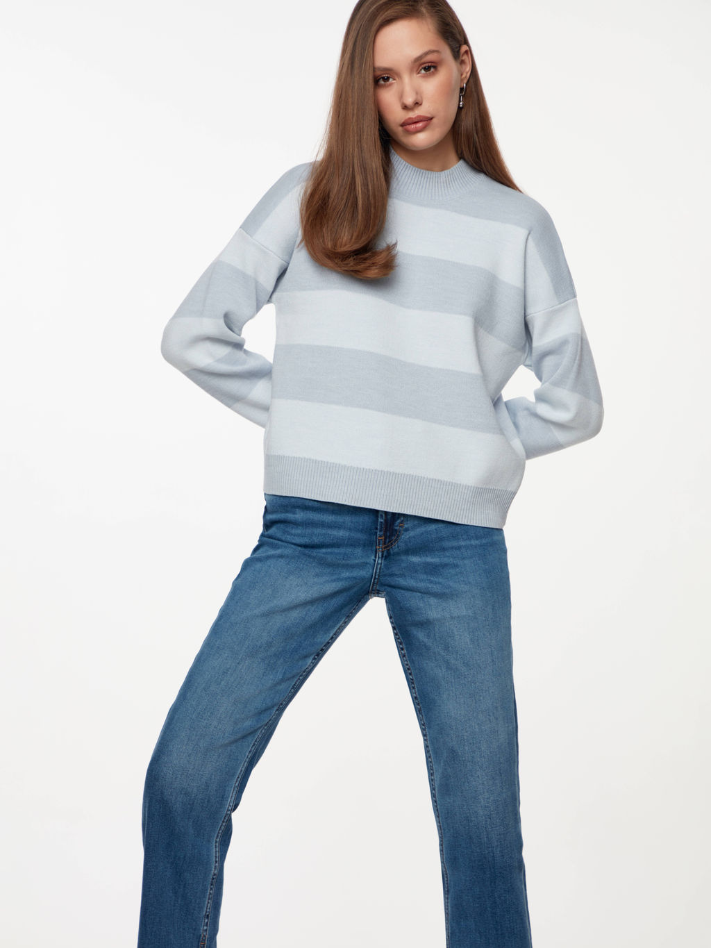 CONTE LDK 291 Джемпер женский blue-ecru - Conte elegant фото 2