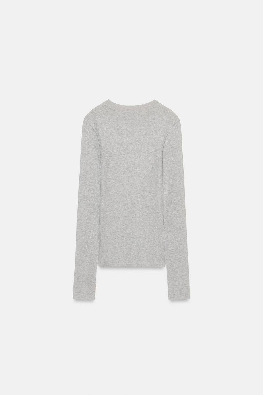 TOP PUNTO SEMITRANSPARENTE / Gris vigor? - Zara фото 8