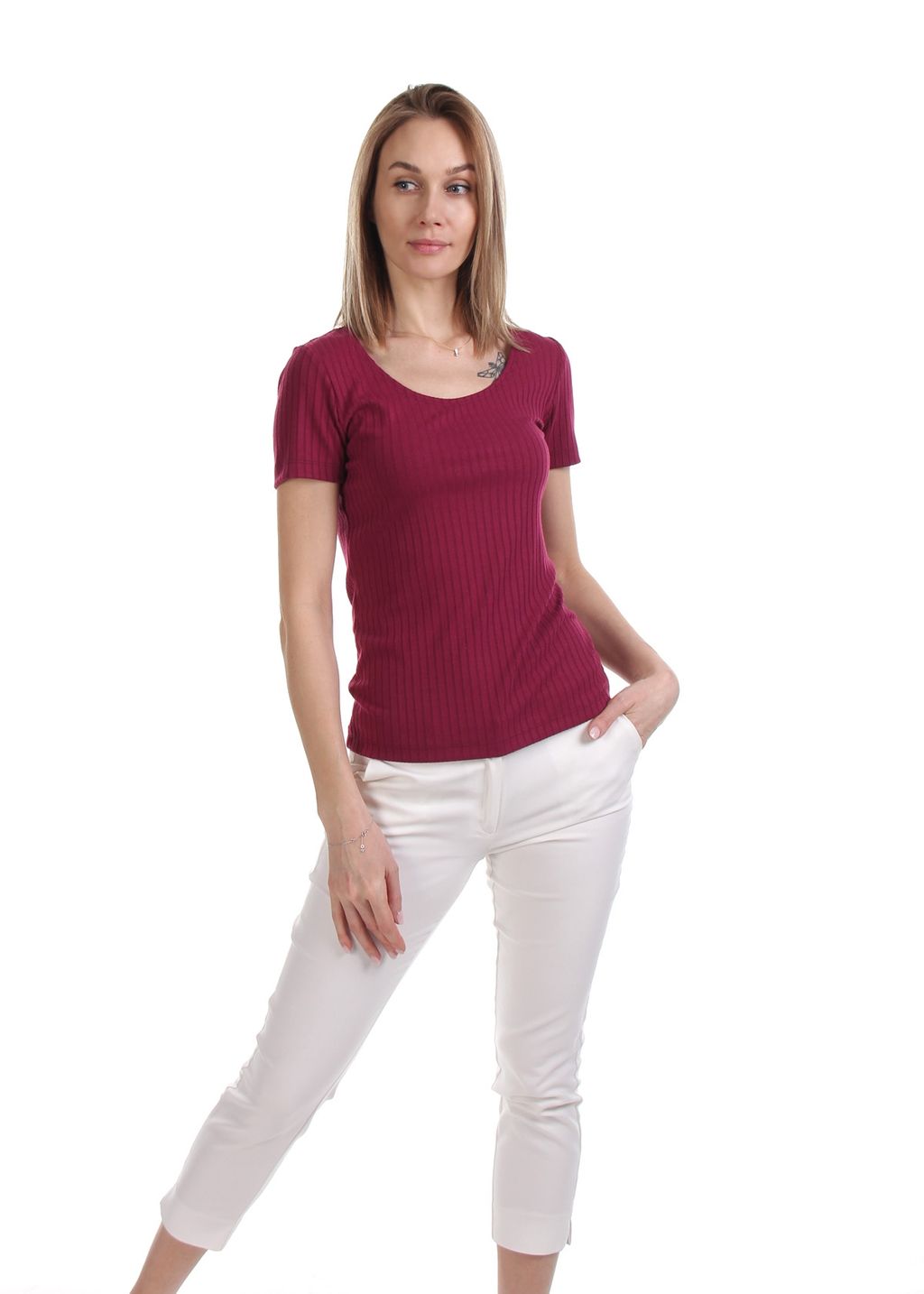 ФУТБОЛКА МА299 ВИШНЯ