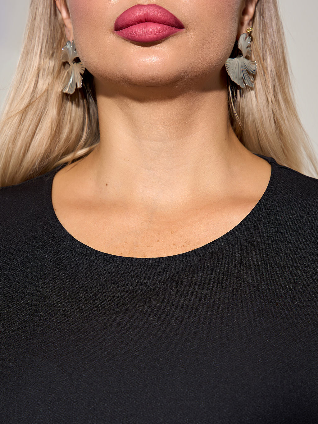 Блузка 0208-2 черный каменный