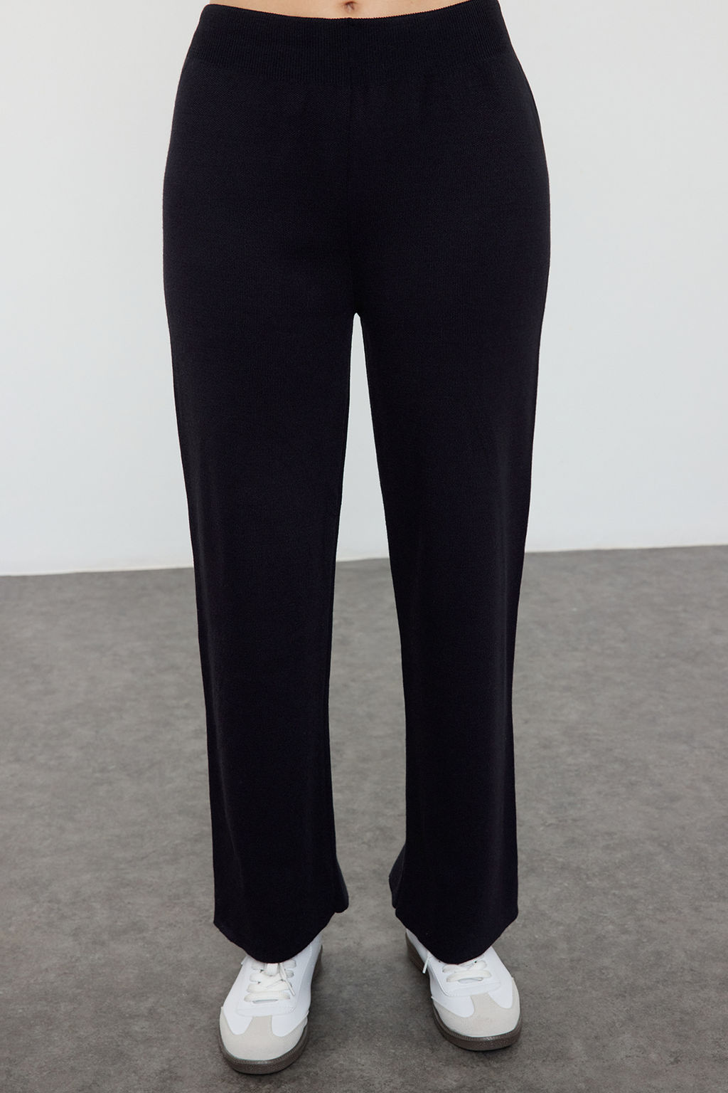 Lacivert Genis Kal?p Fermuarl? Triko Alt-Ust Tak?m TWOAW24AU00025