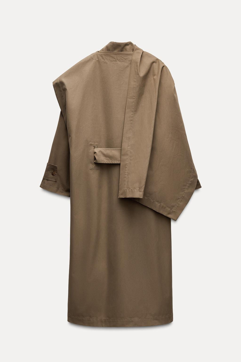 OVERSIZE LAYERED TRENCH COAT ZW COLLECTION - Zara фото 6
