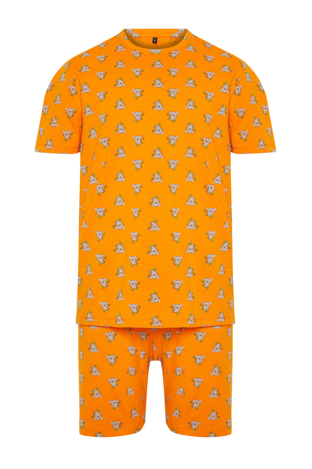 TRENDYOL MAN Turuncu %100 Pamuk Regular Fit Koala Bask?l? Orme Sortlu Pijama Tak?m? THMSS21PT1239 - Trendyolmilla фото 10