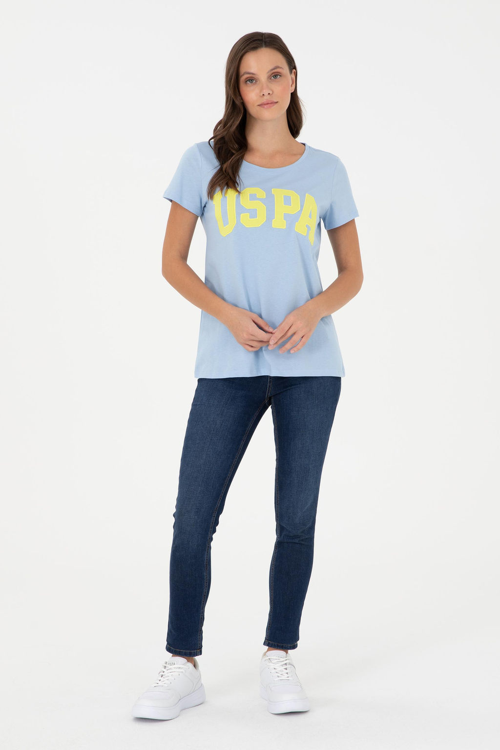 Женщина светло -голубая базовая скидка на сюрприз в корзине - U.s. polo assn фото 4