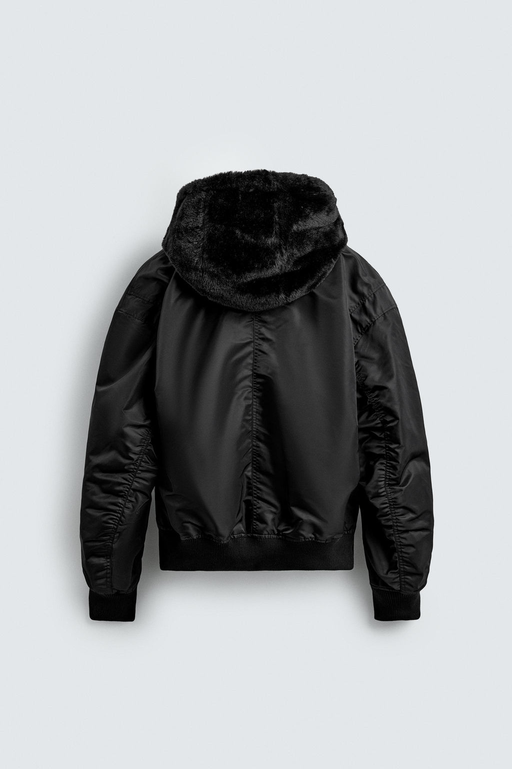 REVERSIBLE FAUX FUR BOMBER JACKET - Zara фото 26