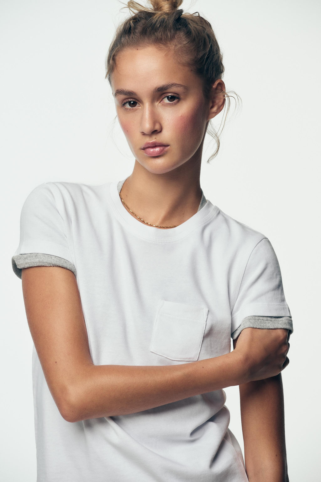 WASHED T-SHIRT WITH POCKET - Zara фото 29