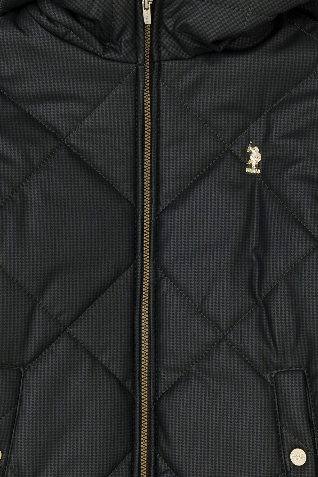 Черная куртка для девочки - U.s. polo assn фото 3