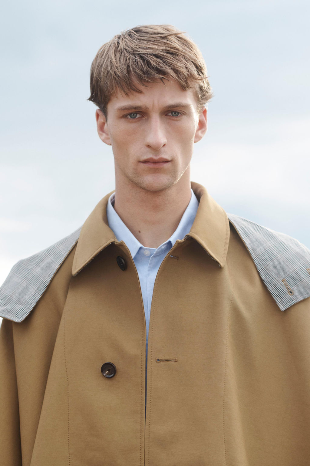 CONTRAST CHECK WATER-REPELLENT PONCHO LIMITED EDITION - Zara фото 4