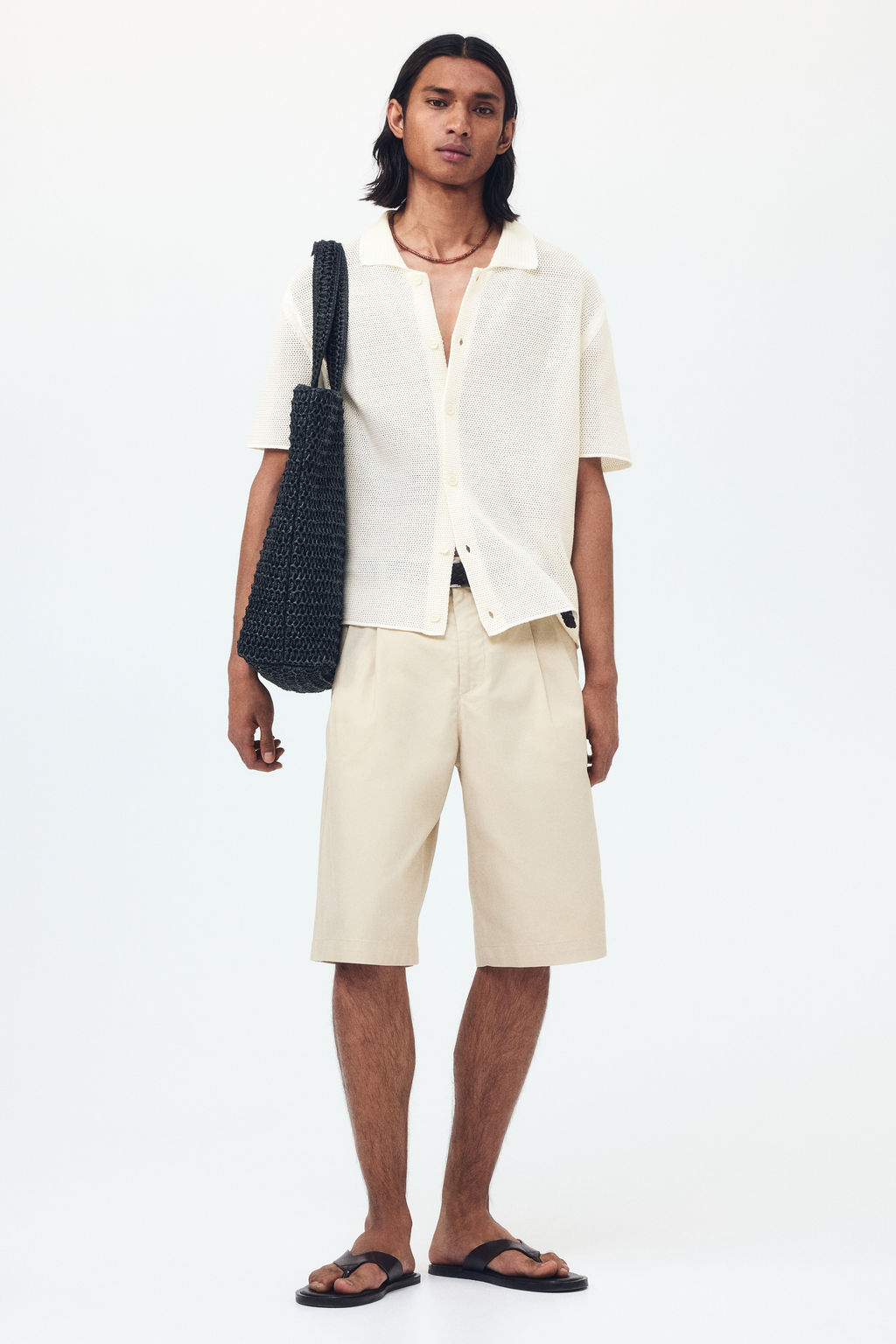Camisa en punto calado Regular Fit - H&m фото 4