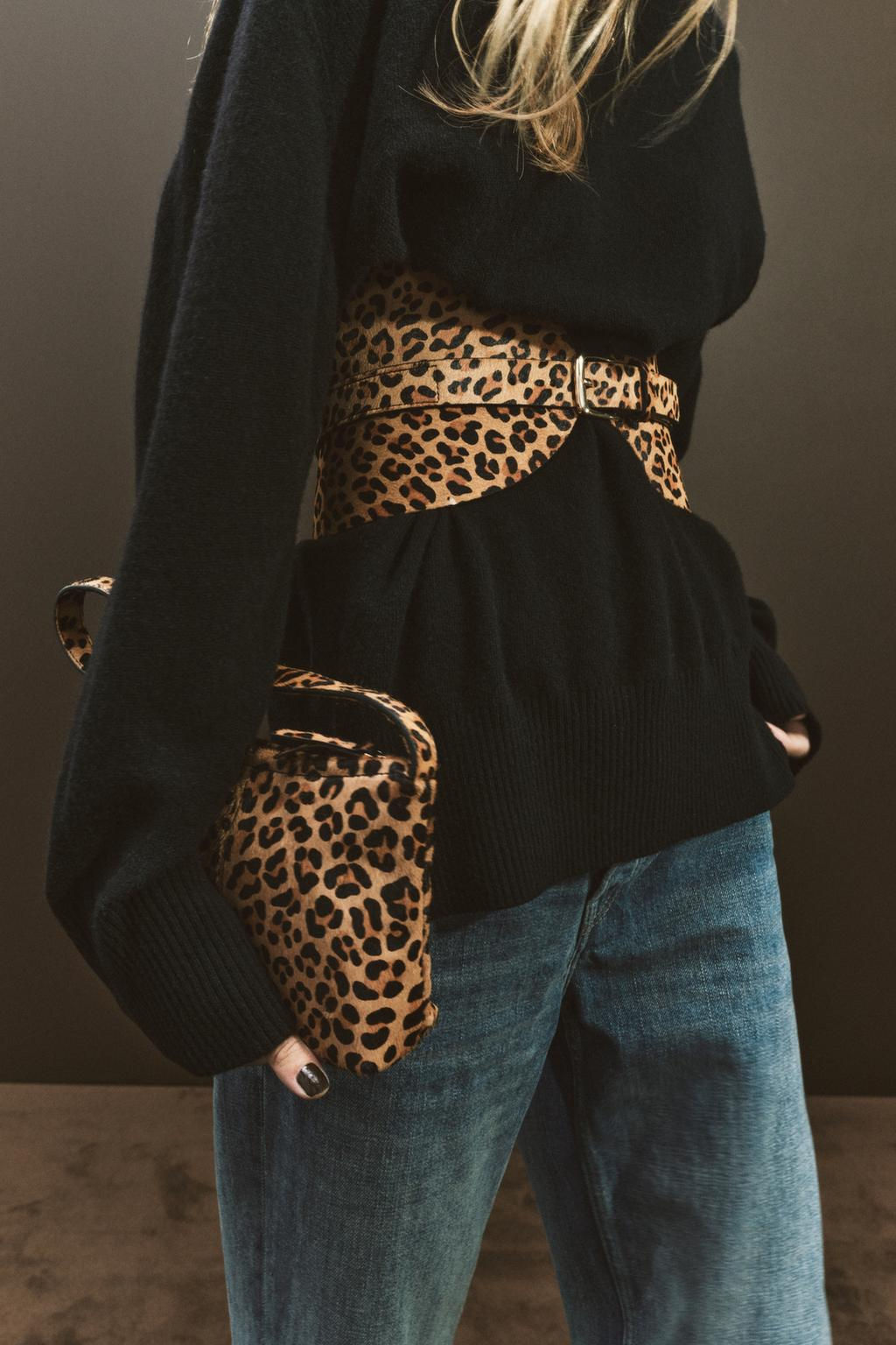 ANIMAL PRINT WAIST BELT - Zara фото 3