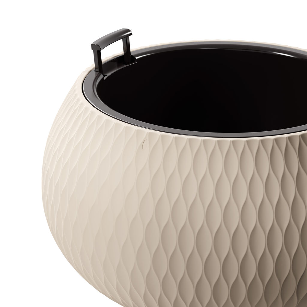 Кашпо Жемчужина 7л (бежевый) М8727 - Альтернатива фото 4