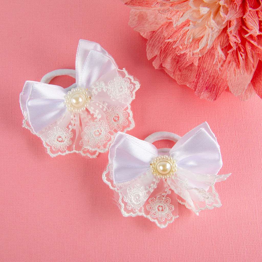 CHERRY MARY DR07089 Набор резинок для волос 5 х 2 шт. №01 белый  фото 5