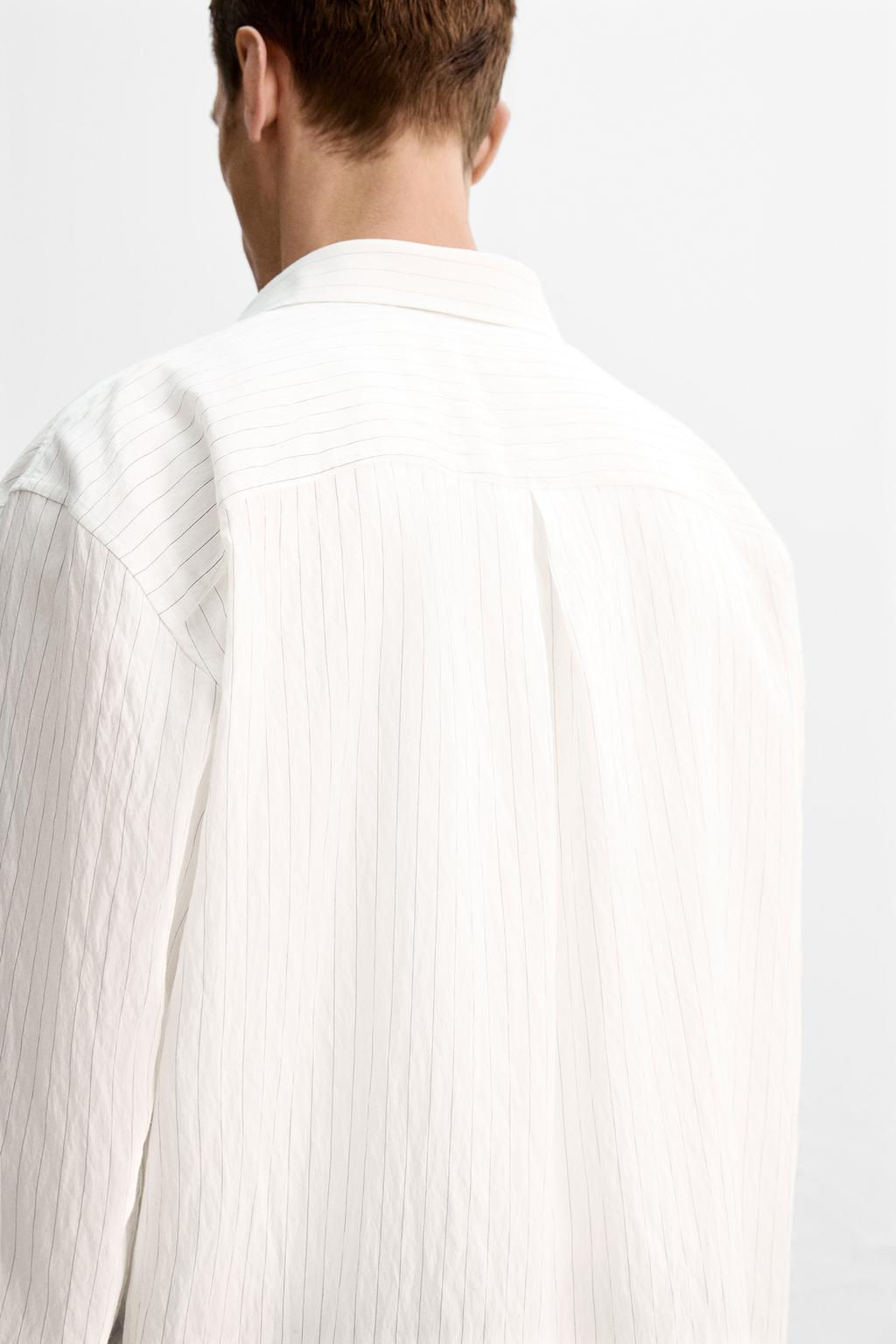 LIMITED EDITION STRIPED SHIRT - Zara фото 8