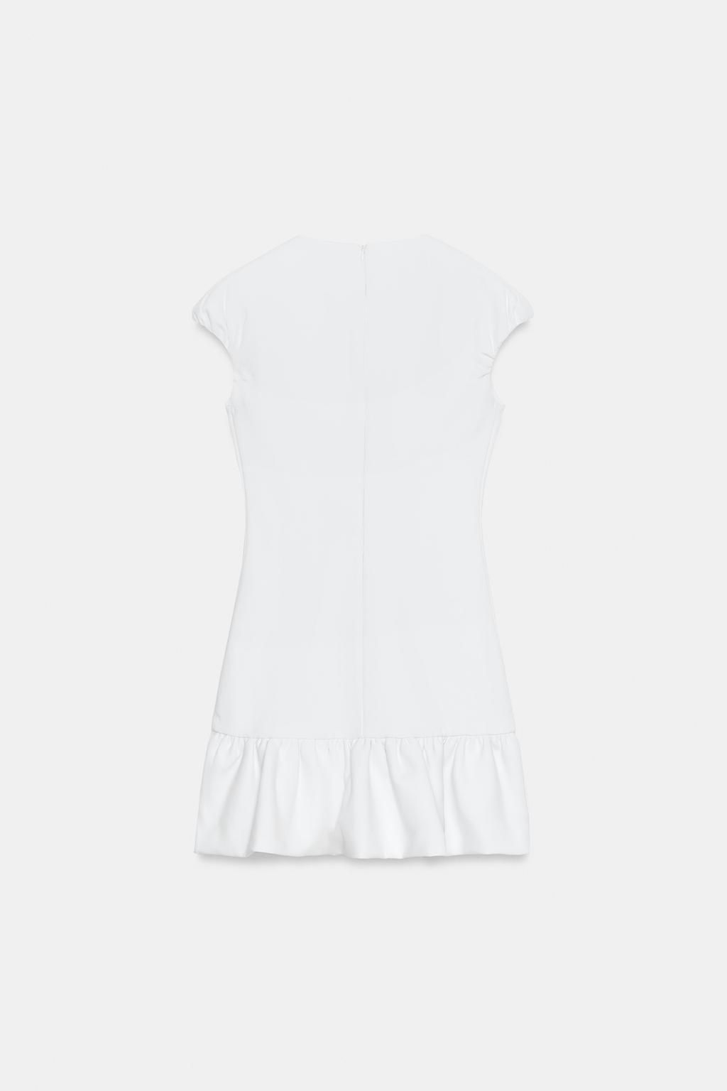RUFFLED HEM MINI DRESS - Zara фото 4