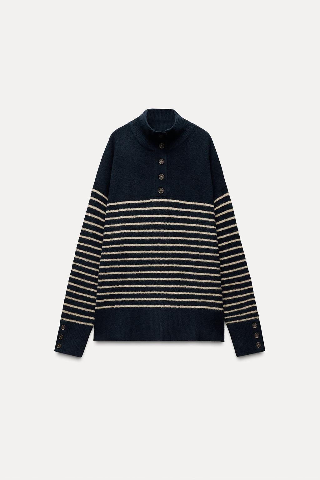 KNIT HIGH NECK SWEATER - Zara фото 4