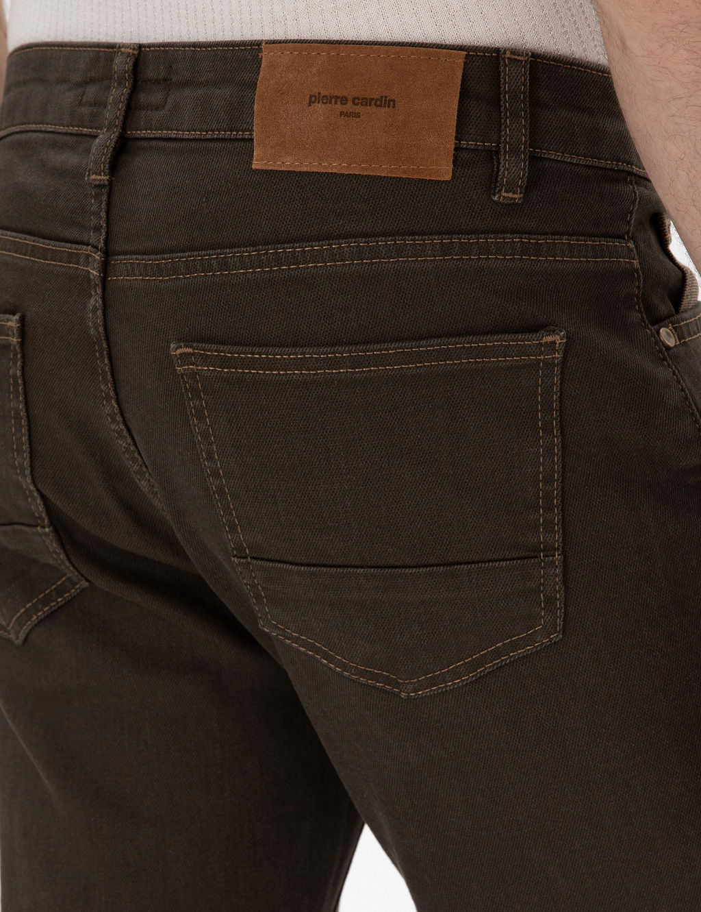 Kahverengi Slim Fit Jean Pantolon