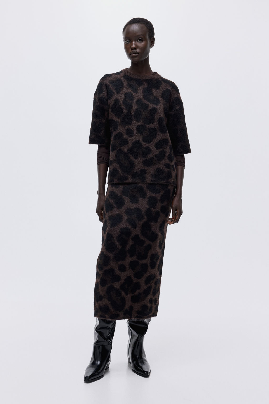 Jersey boxy en punto jacquard - H&m фото 5