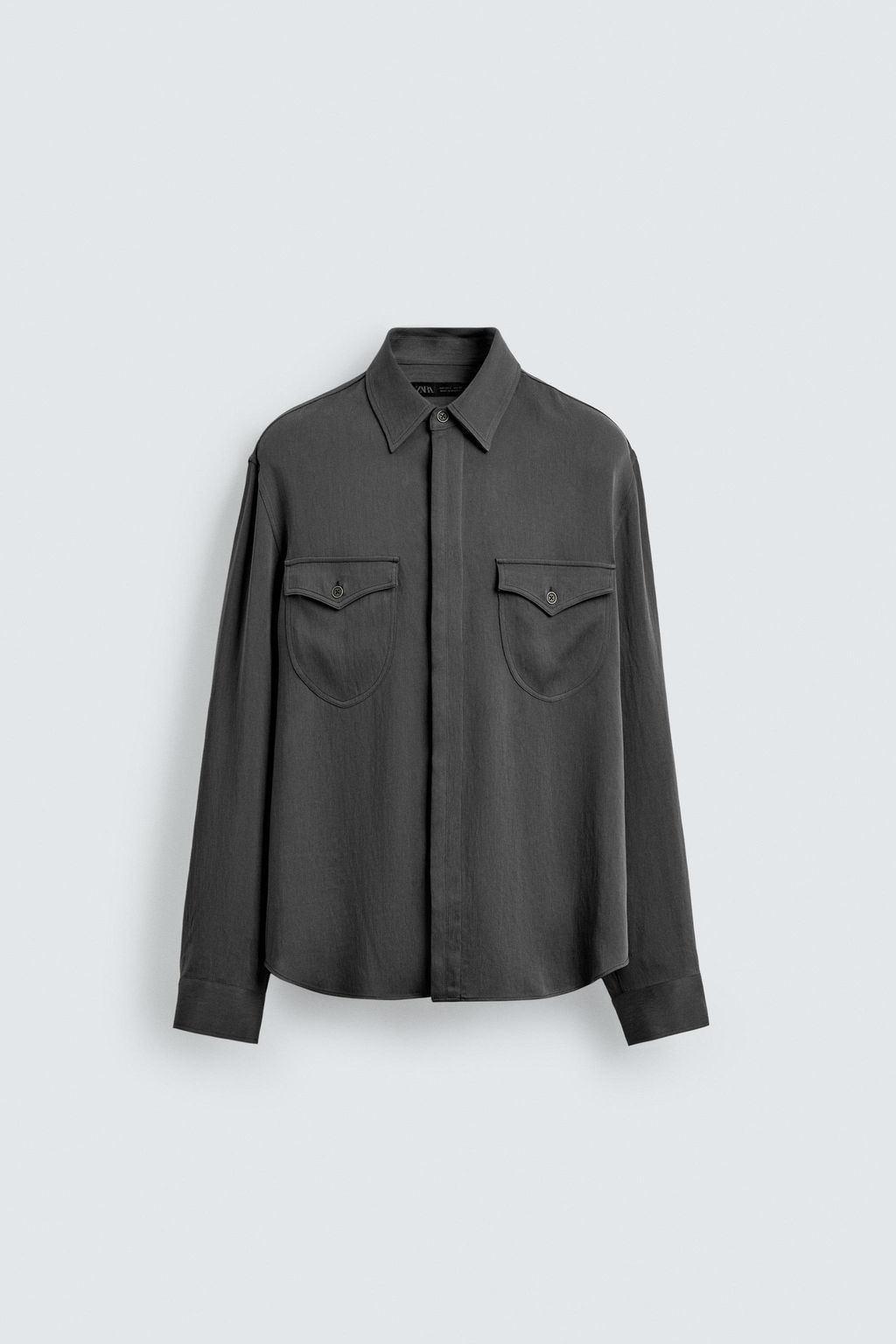 FLUID SHIRT WITH POCKETS - Zara фото 7