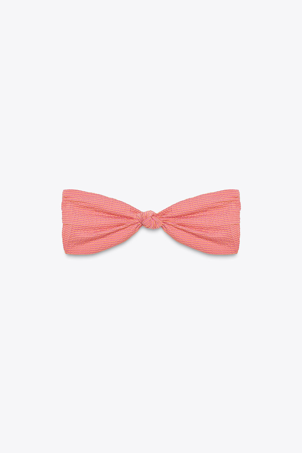 STRIPED BANDEAU BIKINI TOP - Zara фото 6
