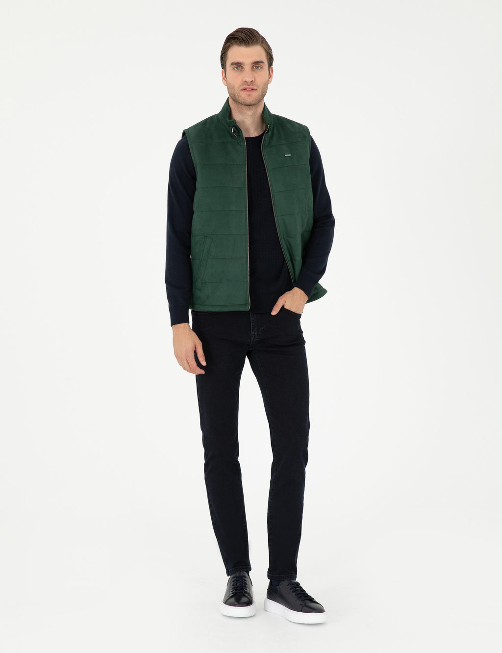 Ye_il Deri Yelek - Pierre cardin фото 4