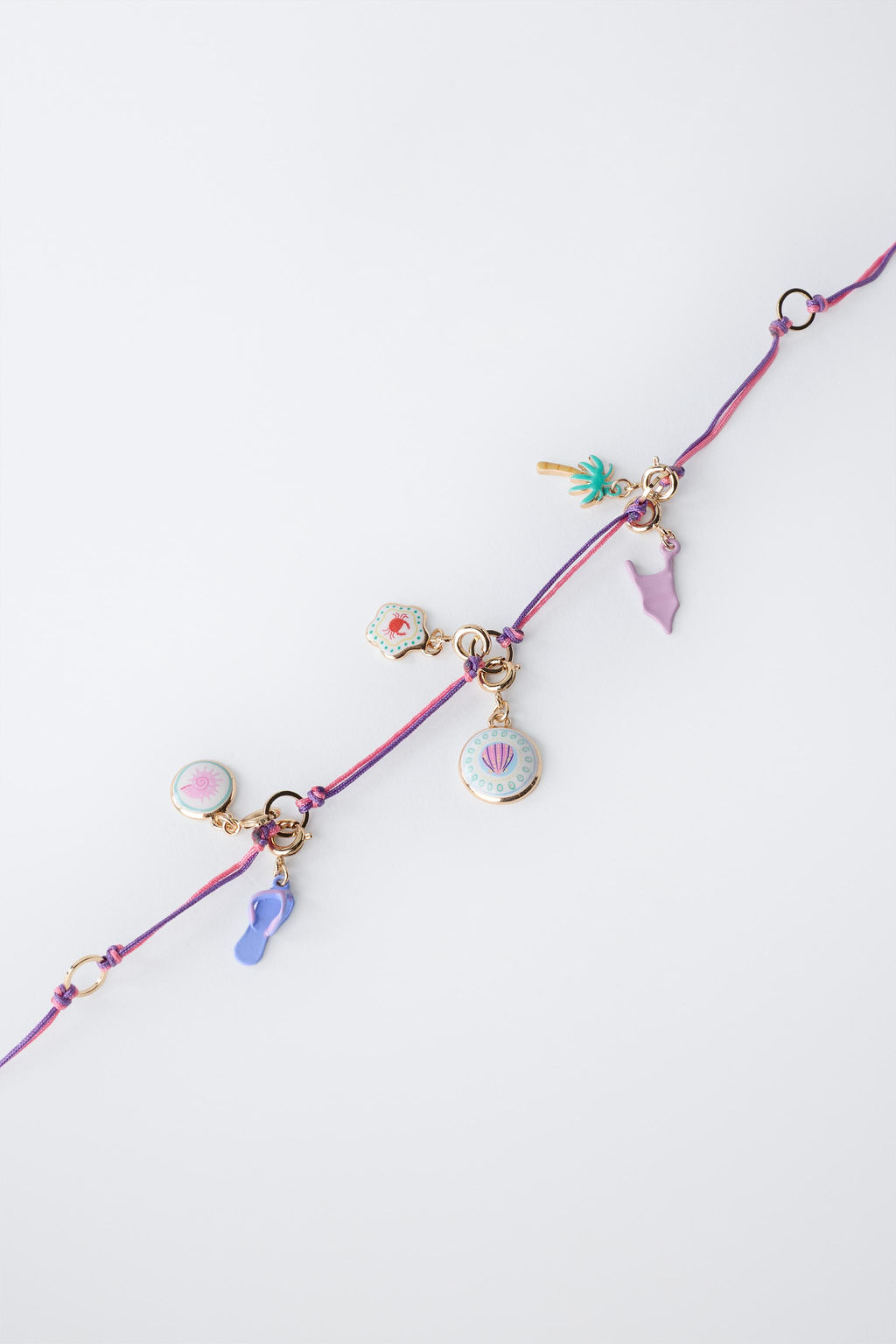 COLLAR MULTICHARMS INTERCAMBIABLES / Rosa / Lila - Zara фото 2