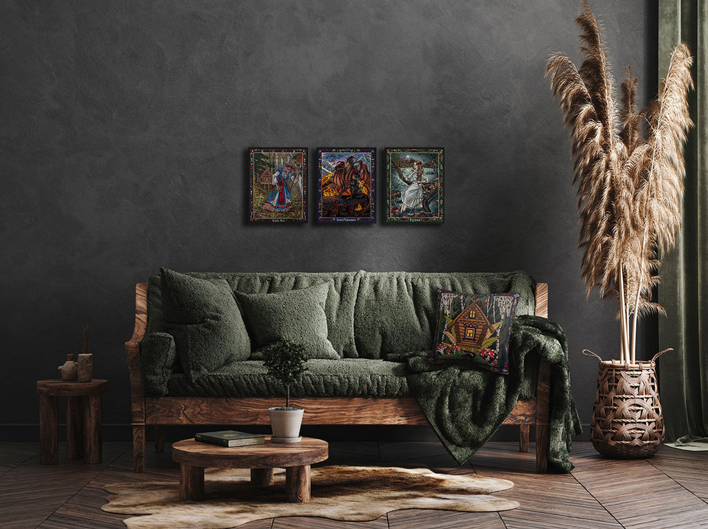 Набор для вышивания PANNA Золотая серия VS-7440 Славянская мифология. Змей Горыныч 27 х 36.5 см