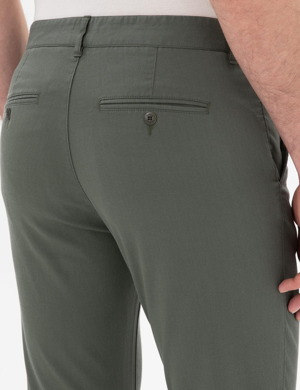 Брюки с зеленым стройным холстом - Cacharel фото 6