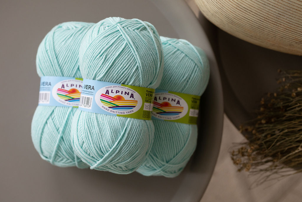 Пряжа ALPINA VERA 55% акрил, 45% хлопок 5 шт. х 100 г 280 м 15 м