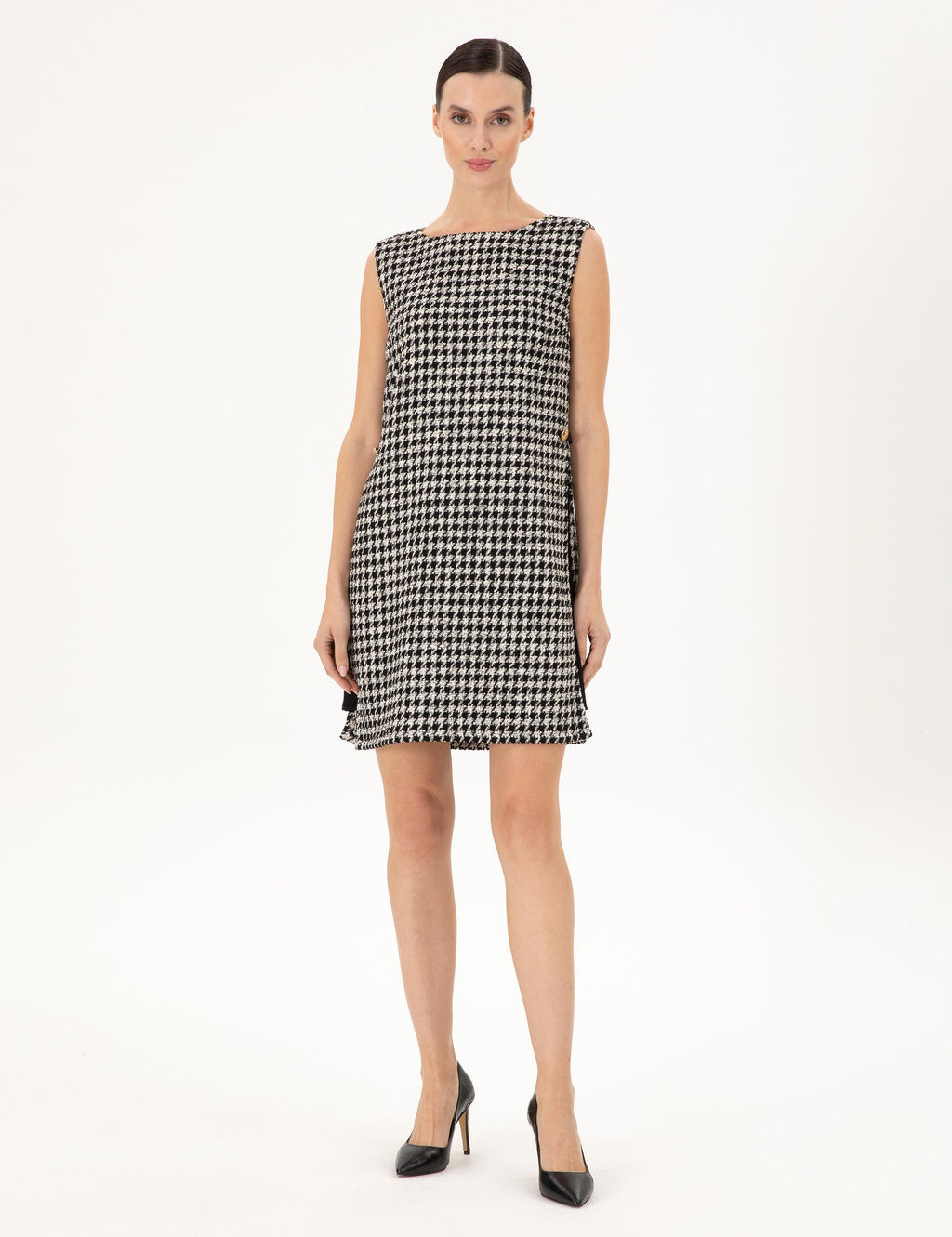 Siyah Regular Fit Dokuma Elbise - Pierre cardin фото 3