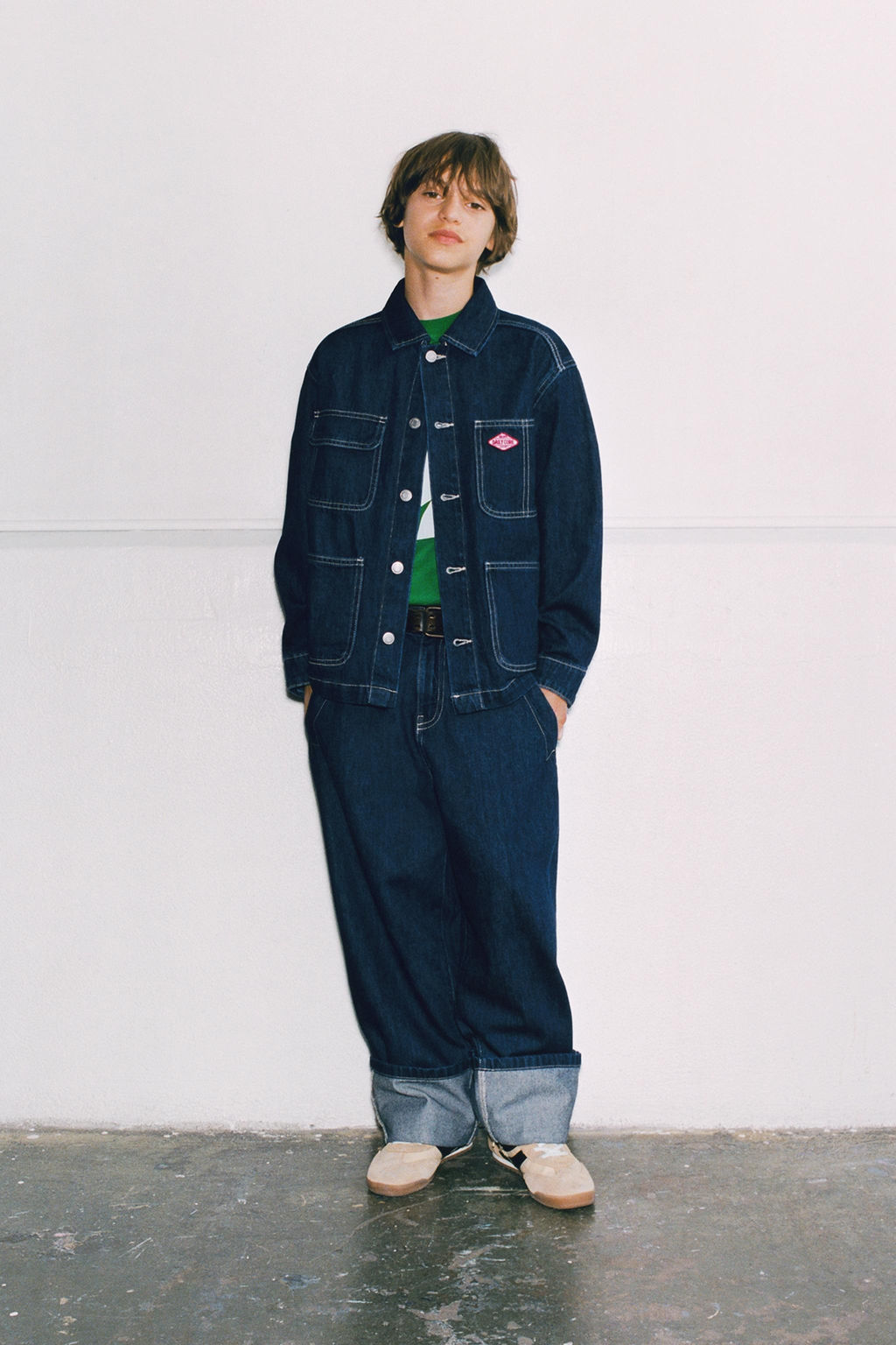 WIDE-FIT JEANS WITH TURN-UP HEMS - Zara фото 5