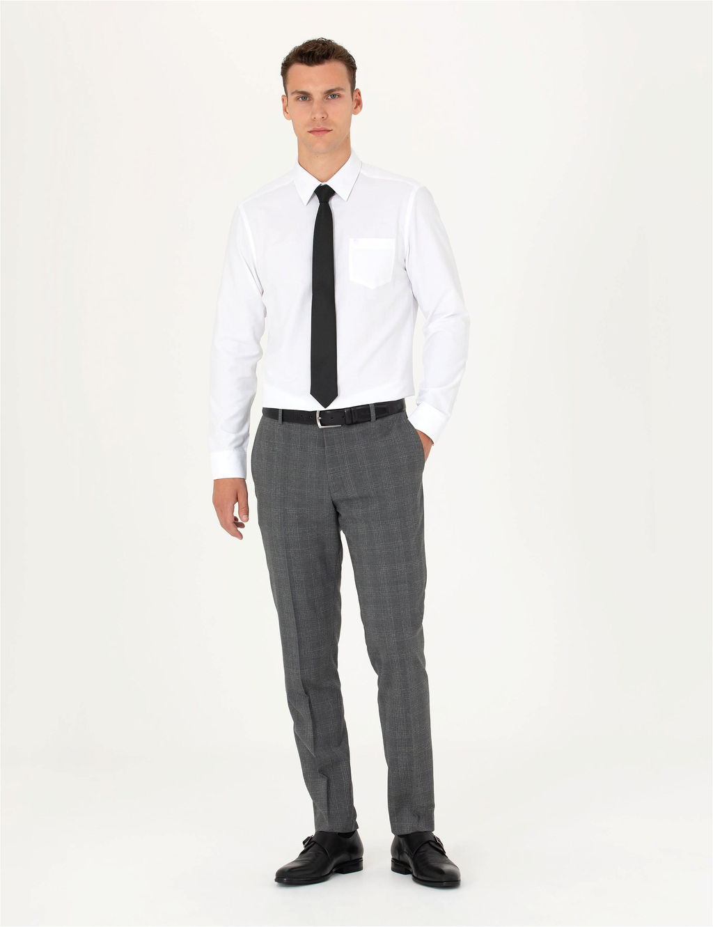 Beyaz Regular Fit Uzun Kollu Basic G_mlek
