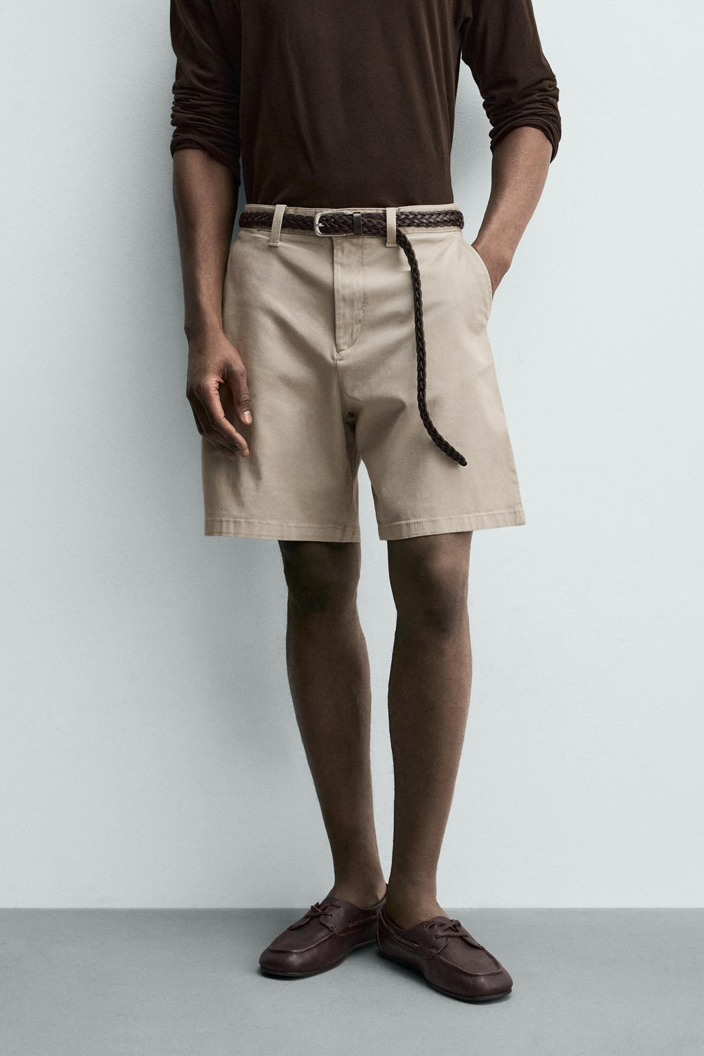 BERMUDA CHINO REGULAR FIT / Beige - Zara фото 2