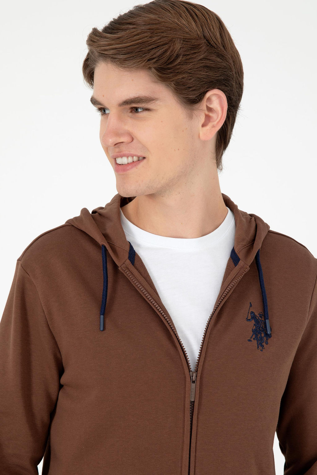 Мужской коричневый свитшот Неожиданная скидка в корзине - U.s. polo assn фото 2
