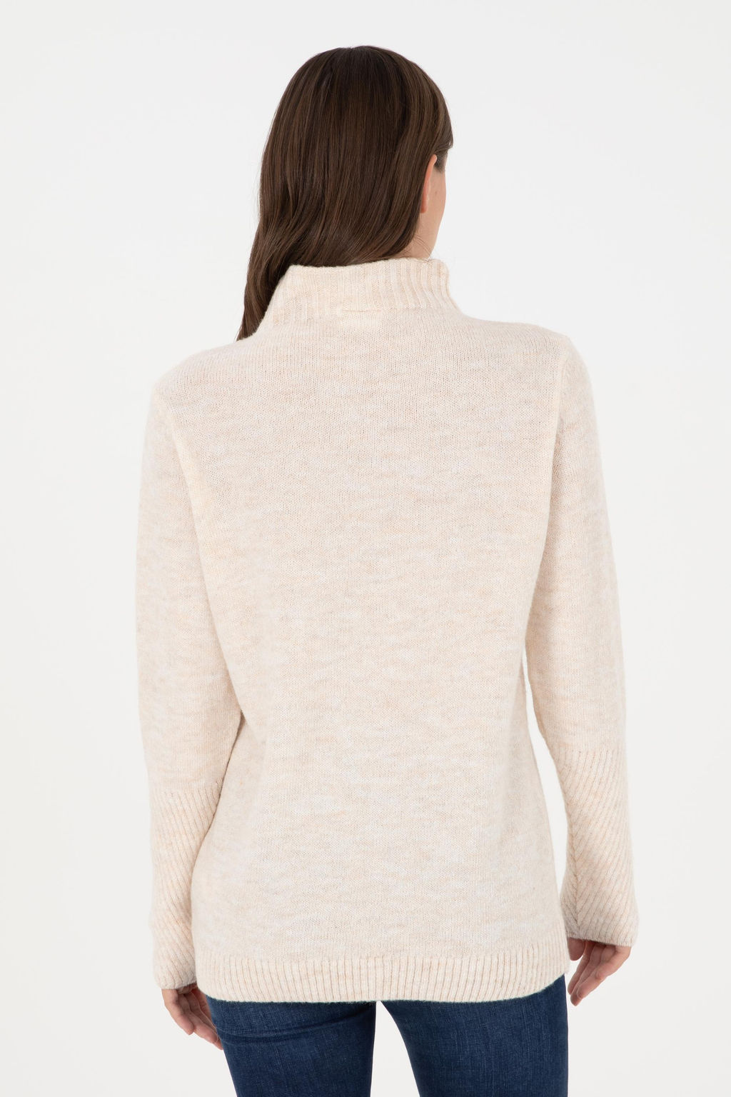 Женская кремовая водолазка с воротником Неожиданная скидка в корзине - U.s. polo assn фото 5