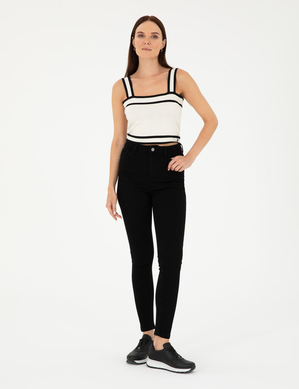 Siyah Skinny Fit Jean Pantolon