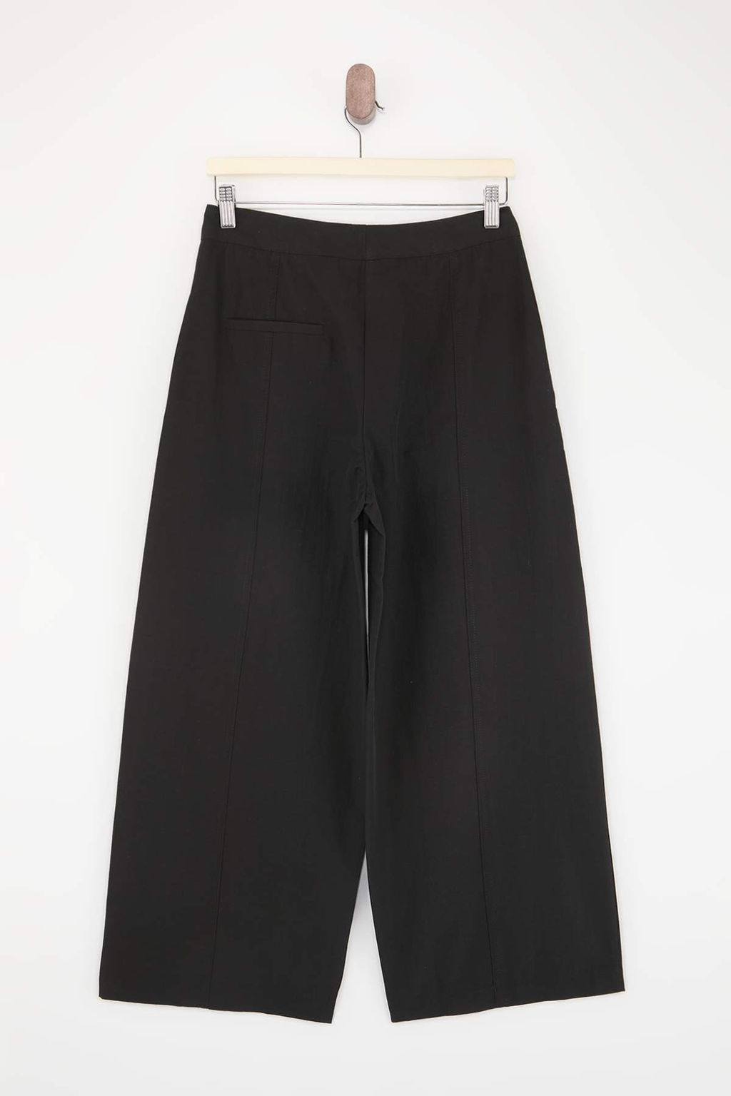 Trendyolmilla Wardrobe Essentials Siyah Pili Detayl? Wide Leg Pantolon | TWOSS26PL00071