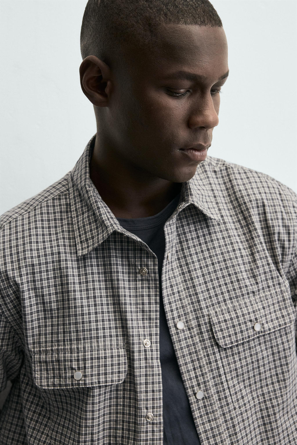 CHECK SHIRT WITH POCKETS - Zara фото 6