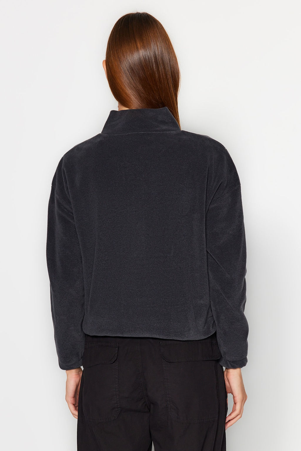 Antrasit Fermuar Detayl? Polar Orme Sweatshirt TWOAW21SW0758