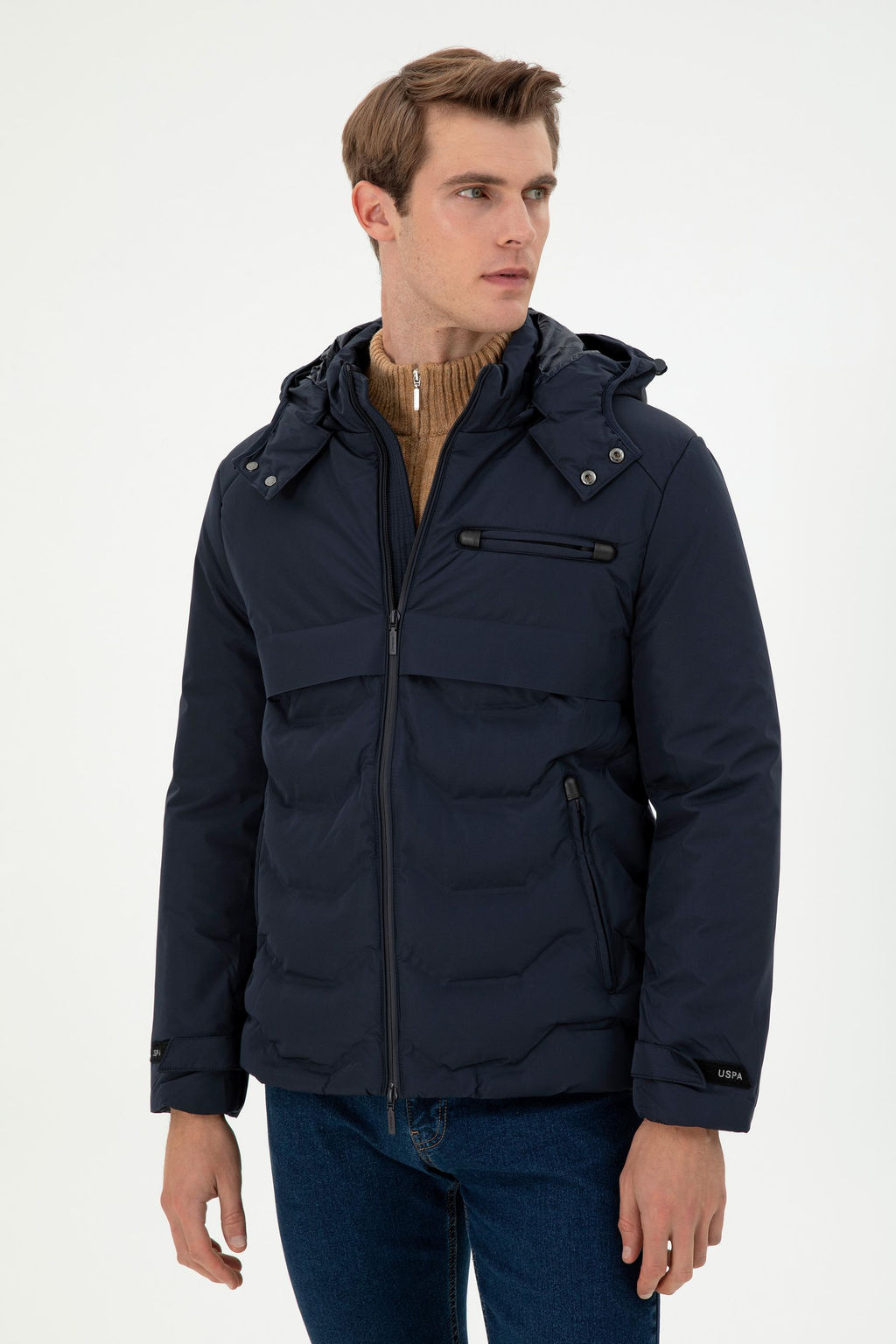 Мужское темно-синее пальто - U.s. polo assn фото 3