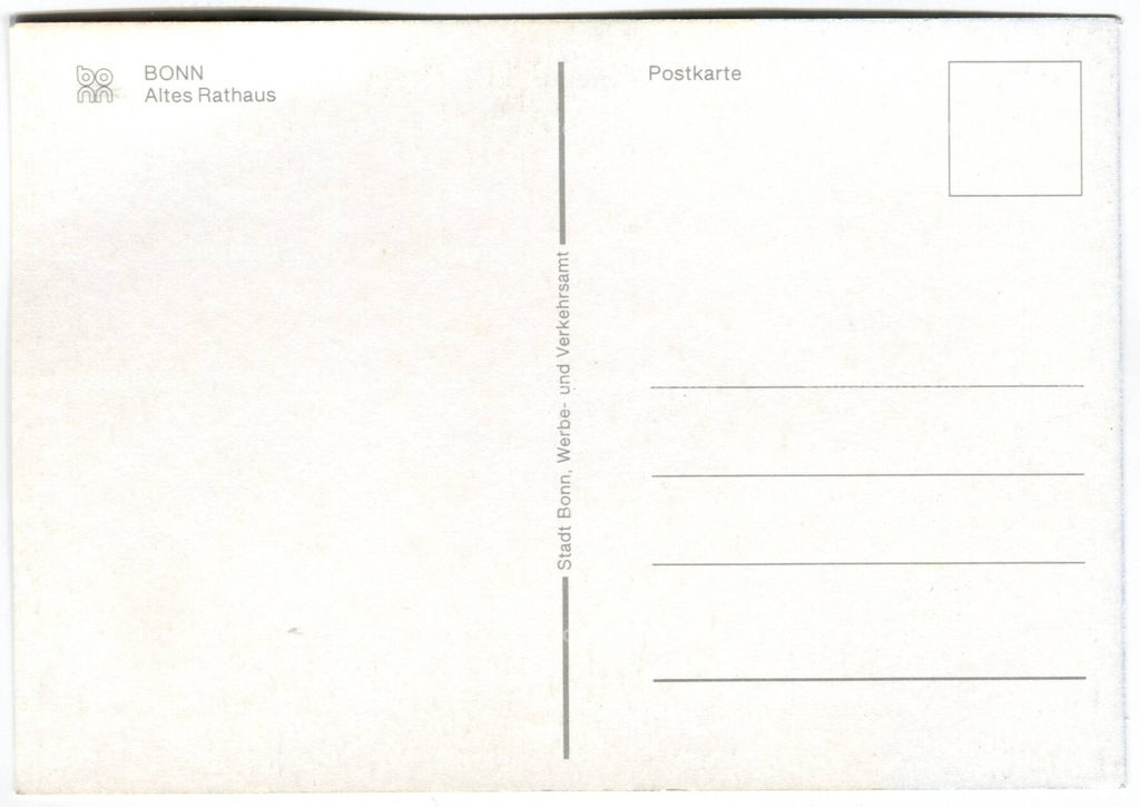Открытка Бонн  Старая ратуша