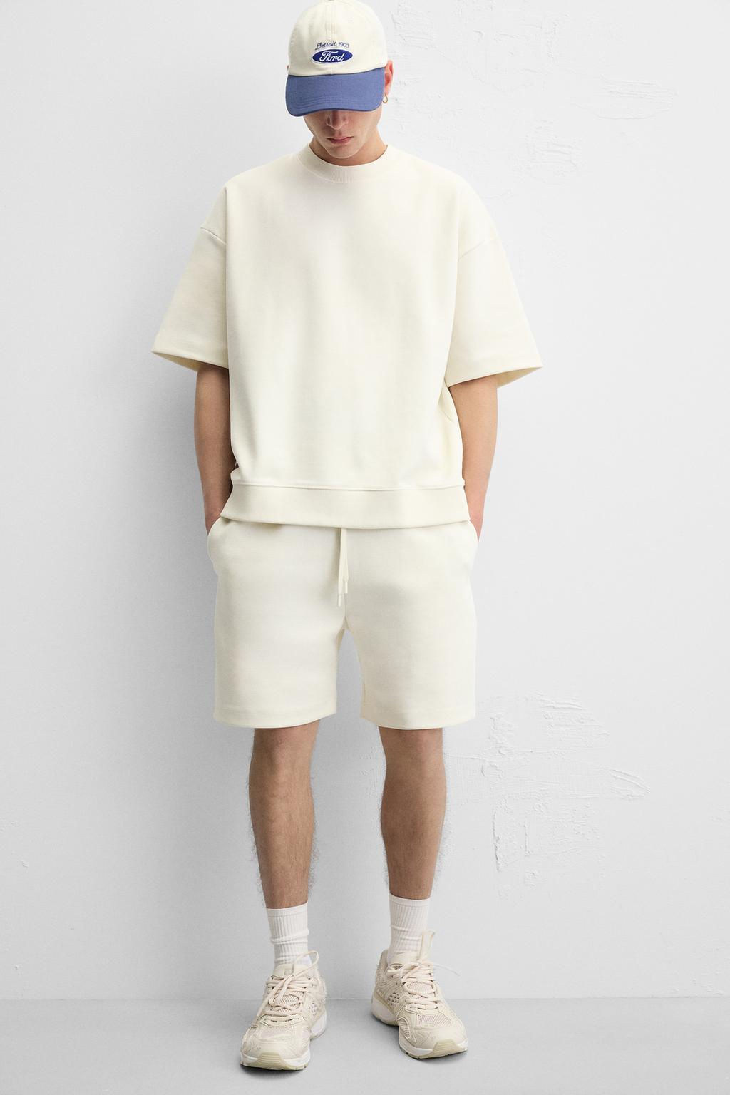 INTERLOCK TEXTURED BERMUDA SHORTS - Zara фото 23