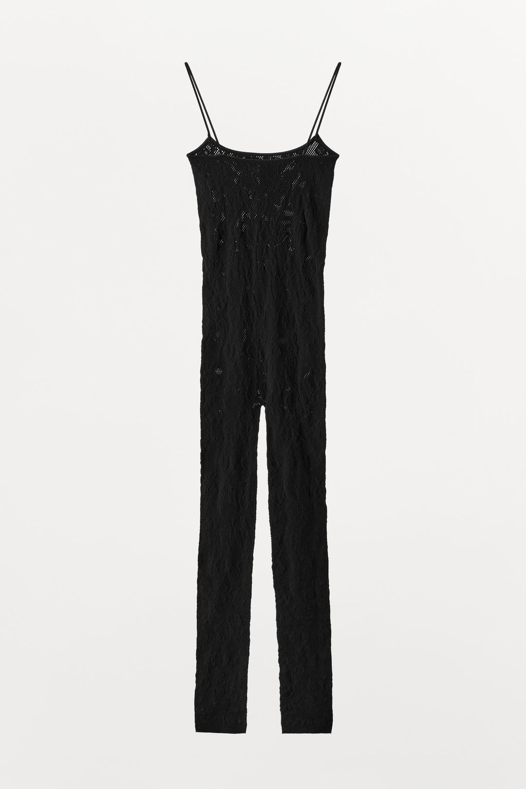 MONO LARGO SEAMLESS ENCAJE / Negro / Blanco - Zara фото 4