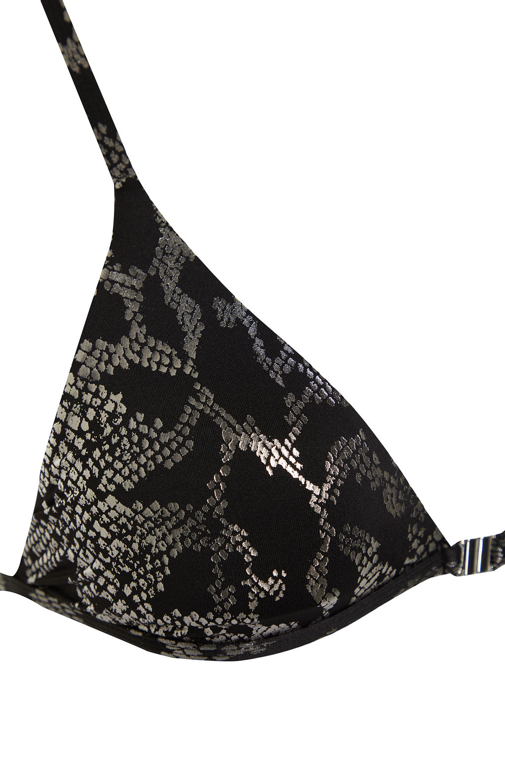 TRENDYOLMILLA Y?lan Desenli Ucgen Parlak Lak Bask?l? Brazilian Bikini Tak?m? TBESS24BT00050  фото 7