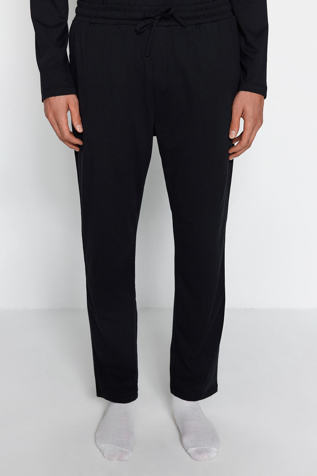 TRENDYOL MAN Siyah Regular Fit Orme Pijama Tak?m? TMNAW24PT00008 - Trendyolmilla фото 15