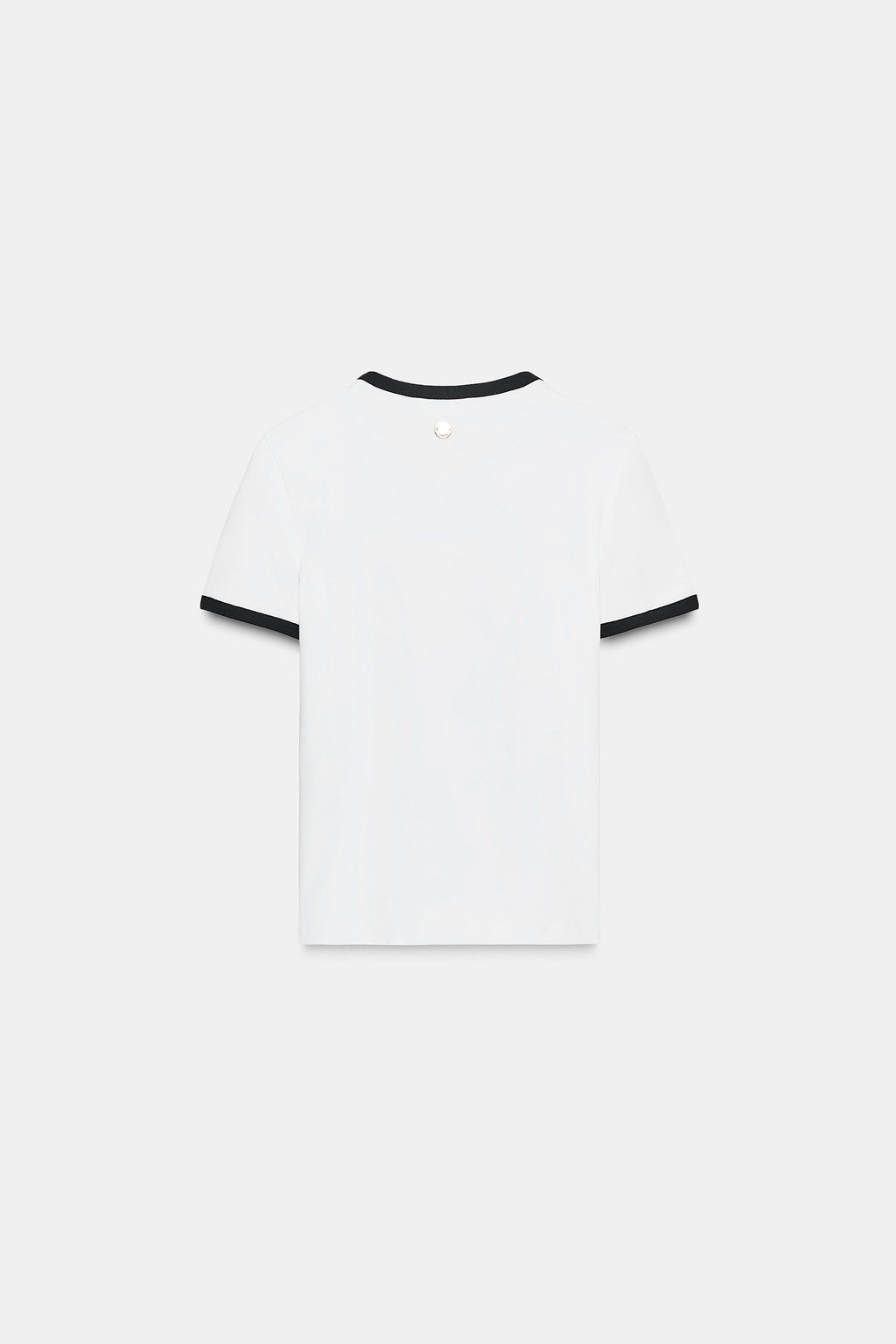 ZARA T-SHIRT WITH TRIM AND BROOCH  фото 16