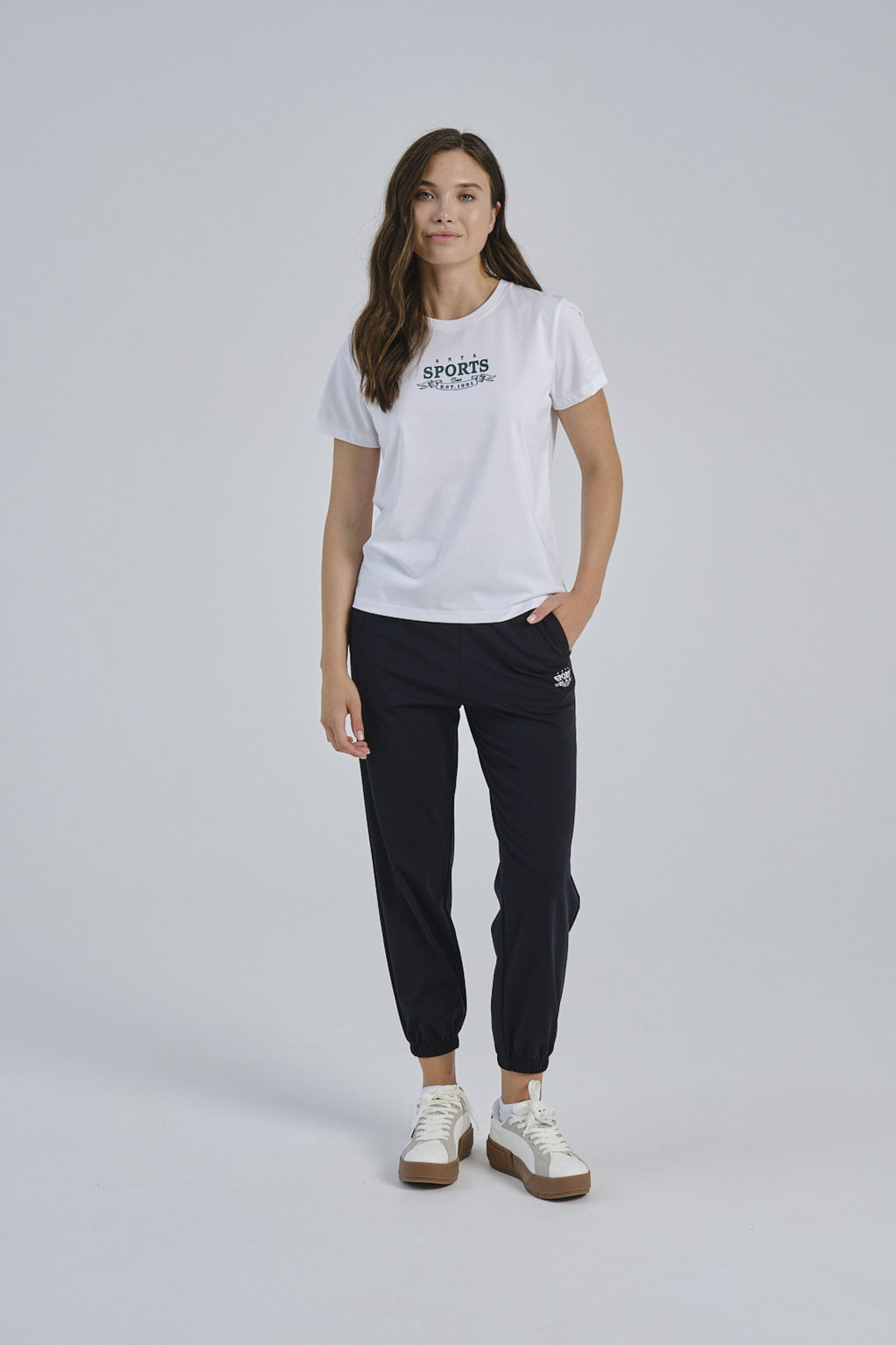 Брюки трикотажные Черный ATSC Knit Track Pants - Anta фото 2