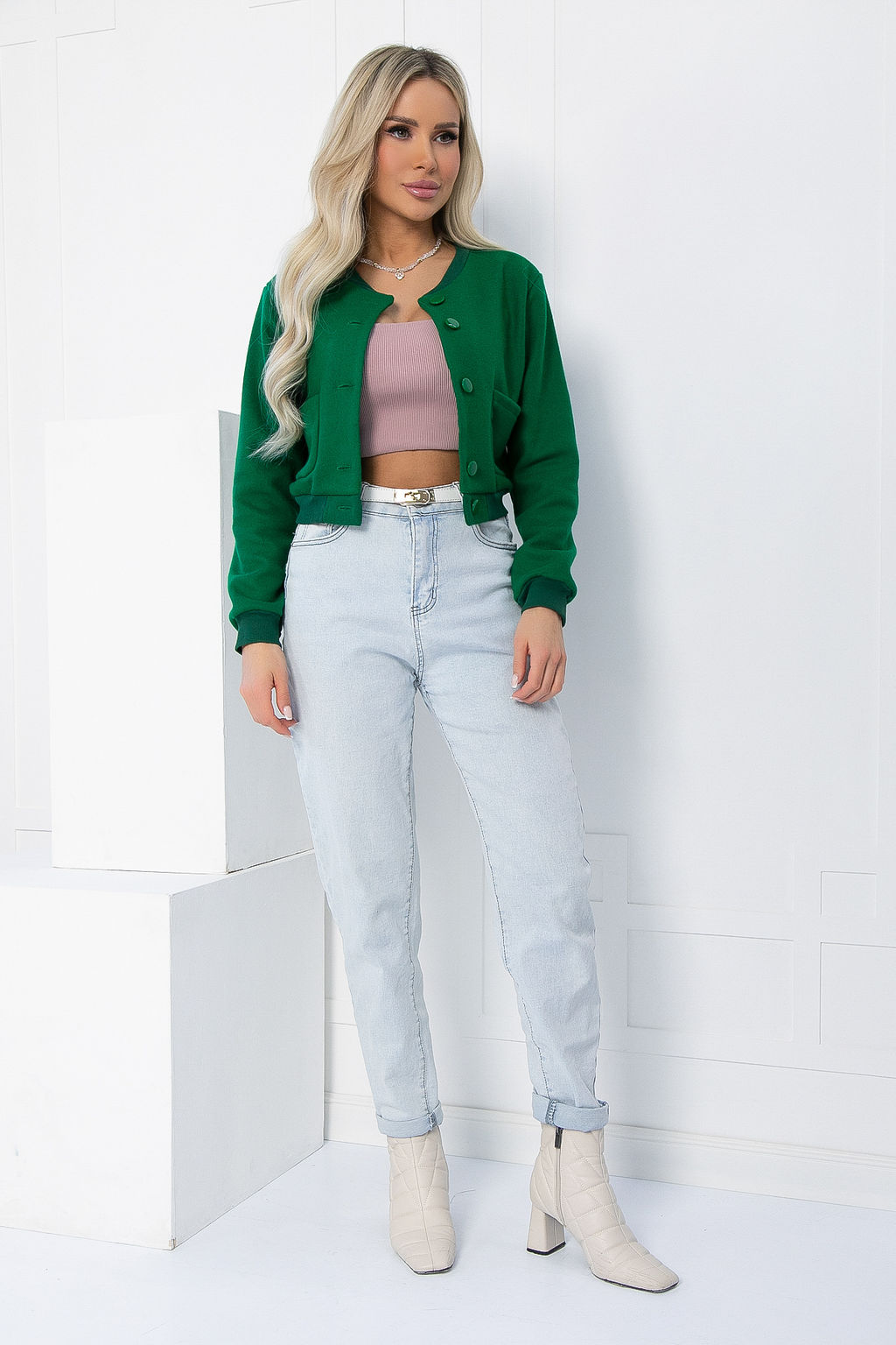 Жакет В тренде (зеленый) Б12720-13 - Lt collection фото 6