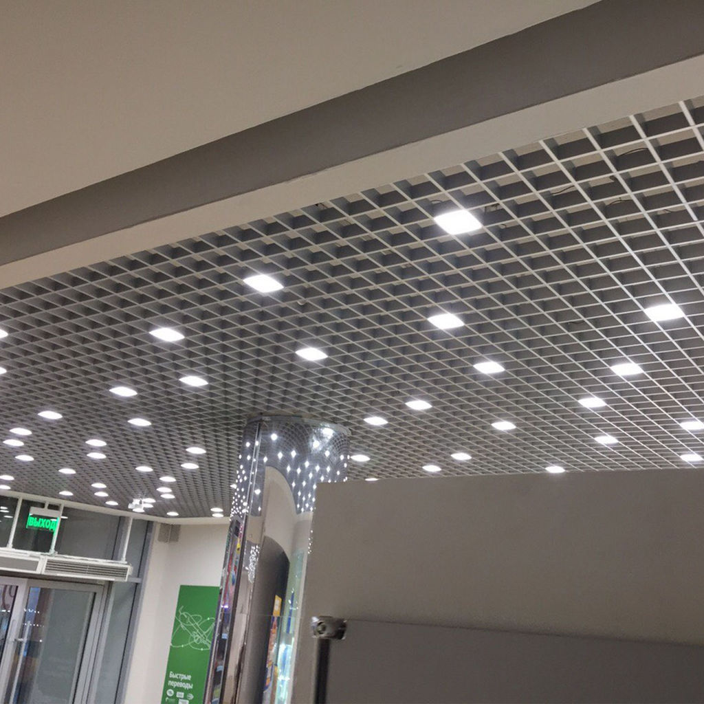 ULP-1010 7W/5000К IP40 GRILYATO WHITE Светильник светодиодный потолочный встраиваемый. Белый свет (5000K). 868Лм. Для ячеек 100x100мм. Корпус белый. В комплекте с и/п. ТМ Uniel